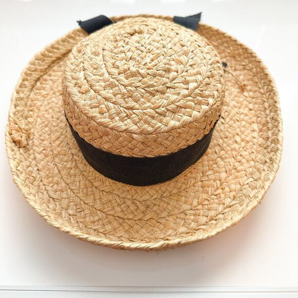 Helen Kaminski Australia 100% Raffia Classic 5 Hat Bow - Picture 3 of 11